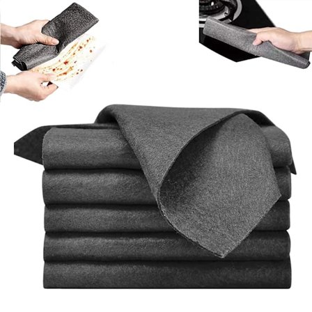 10 stk Tykke Magiske Rengøringsklude, Mikrofiber uden Striber Absorberende Øjeblikkelig Polering Genanvendelig Rengøringsklud
