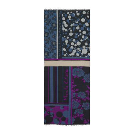 Manila Grace, Silky Scarves Paars, Dames, Maat:ONE Size