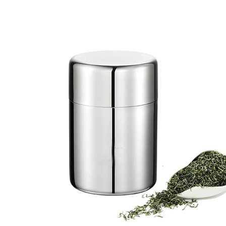 Rustfritt stål te lufttett beholder flerbruks matlagring boks kaffe beholder for havregryn kjeks kaffebønne(S)