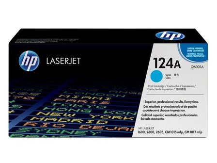 HP 124A - cyan - original - LaserJet - tonerpatron (Q6001A)