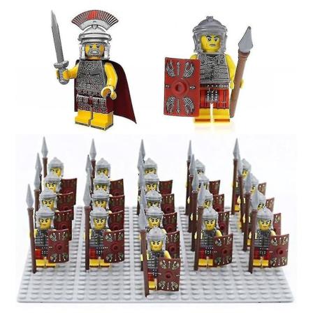 21 stk./sæt Romerske Militære Centurionsoldater Minifigurer Hær Legetøjssamling (FMY)