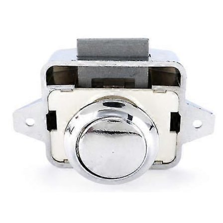 Lukko Painonappilukko Avaimeton Ovilukko Kromi Asuntoauton Asuntovaunun Matkailuauton Huonekalujen Kaappiin 1kpl, Valkoinen KRW