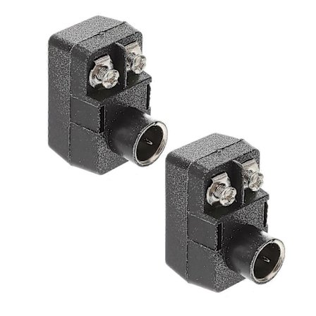 2 stk. Hurtig Påskyv Ohm Matching Balun 75-300 Ohm TV Signal Adapter (LGL)