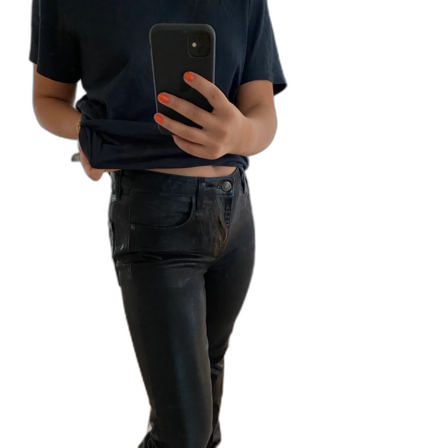 Glansiga jeans