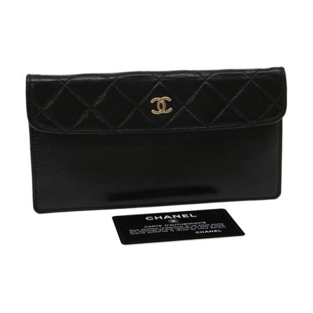 Chanel Vintage Clutches , Zwart , Dames , Maat: ONE Size Vintage Tassen