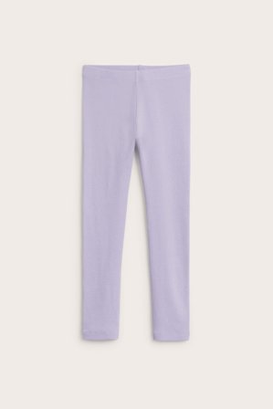 Kappahl | Ribbade leggings | Vaaleanvioletti