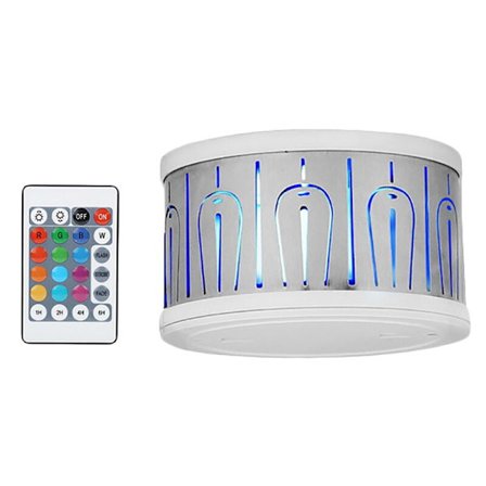 LED-sengelampe med spotlight og sengelampe med trykkfjernkontroll Fjernkontroll nattlys 4 lysstyrkejustering