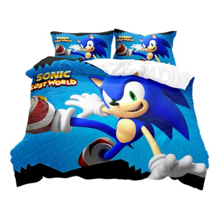 Bedding Set Supersonic Sonic Tecknad Anime Sängkläder Täcke Set