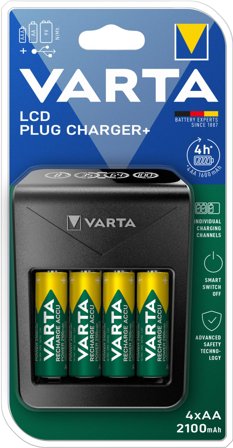 VARTA Batterioplader/strømadapter