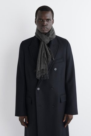 COS Men's Cashmere Scarf in Grey