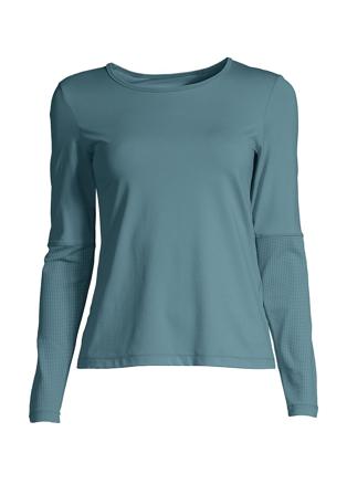 Casall Essential Mesh Detail Long Sleeve Ocean Blue 40, Tøj & Bolig, Træningstøj, Træningsbluser