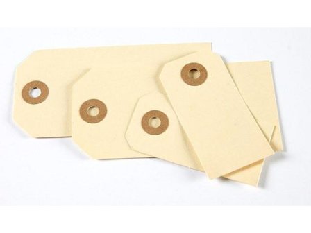 Etikett Manilla Tags Natur 1000/fp - Lyreco - Emballage och lagerutrustning - Presentinslagning - Presentetiketter