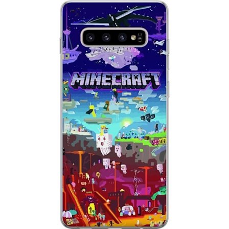 Kompatibelt Mobilskal till Samsung Samsung Galaxy S10+ Minecraft