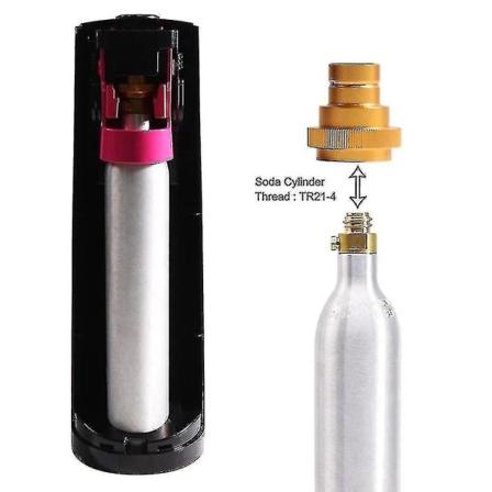 HKK Hurtigadapter til Co2 Soda Watersparkler Duo, Tankbeholderkonvertering til Soda Stream Sodamaskine