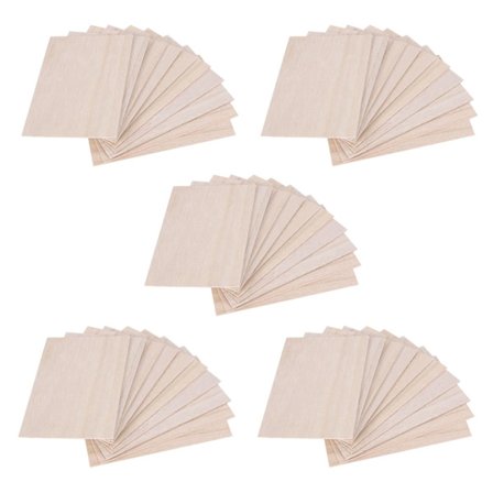 50 kpl Balsapuulevyjä Puulevy 150 x 100 x 2 mm Talolaiva Käsityömalli DIY