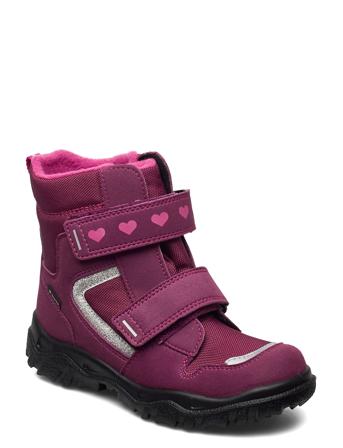 Husky1 Vinterstøvletter Med Borrelås Rosa Superfit*Betinget Tilbud