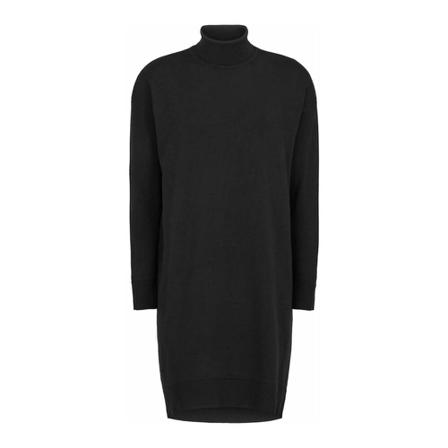 Soft Rebels, Rollneck Dress Knit Zwart, Dames, Maat:S