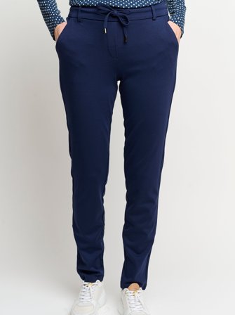 B. Copenhagen - Bukser - Mørkeblå - Snører Og Elastik i Taljen