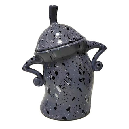 Burk med attityd, stor keramisk burk med lock, söt kreativ matförvaringsburk med lufttätt lock för kaffe, te, socker och kryddor