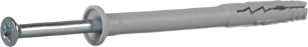 ESSVE 304809 Spikerplugg 6 mm Ø, FZB 67 mm, 100-pakning, Innfesting