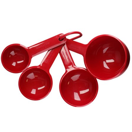 KitchenAid Måttsett 4 stk, empire red' - 'Rød