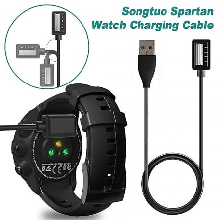 Lader kompatibel med Suunto 9, D5, Spartan Ultra HR, Spartan Magnetisk USB-ladekabel 100 cm