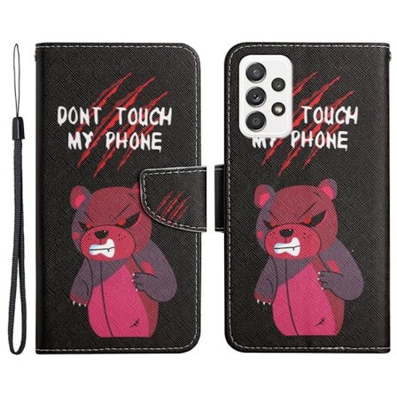 Wonderland Samsung Galaxy A53 5G Läppäkotelo - Punainen Bear