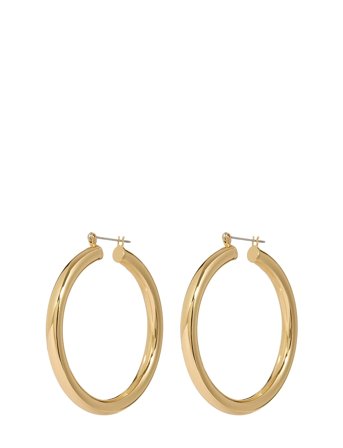 LUV AJ | The Amalfi Tube Hoops-14K Antique Gold | ONE SIZE