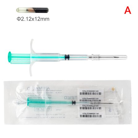 Pet ID Chips Im Kit 2,1x12mm Animal Microchip ISO11784/785 FDX-