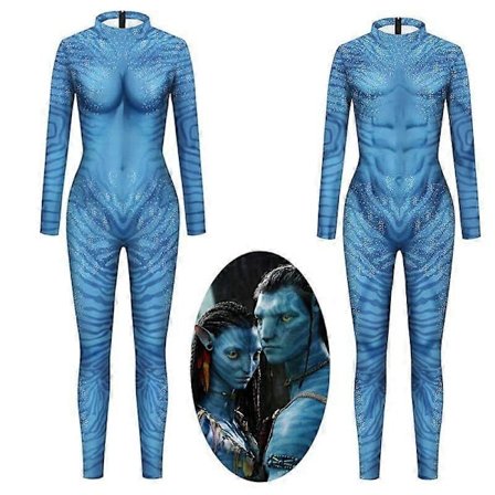 Film Avatar 2 Cosplay Kostume Carnage Jake Sully Neytiri Zentai Voksen Unisex Sexet Jumpsuit Halloween Bodysuit - Perfekt Mand