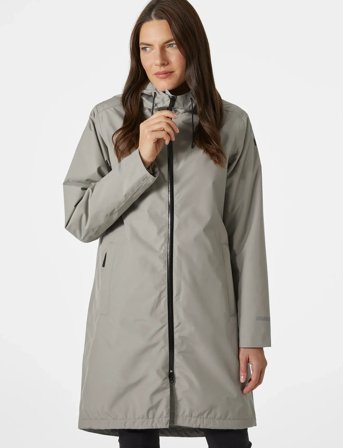 Helly Hansen W Aspire Rain Coat - Grey - S