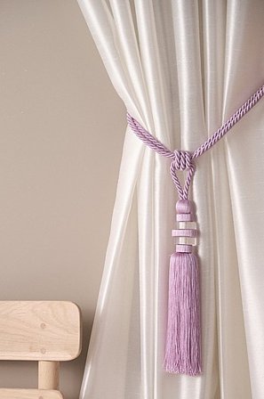 Jotex - Opaska Zfrędzlami Do Podtrzymywania Zasłon, 2sztuki Jasnofioletowy - SUKIE - Kup Wiązanie do zasłony firmy Jotex