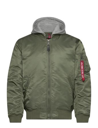 Ma-1 Zh Back Emb Bomberjakke Jakke Green Alpha Industries