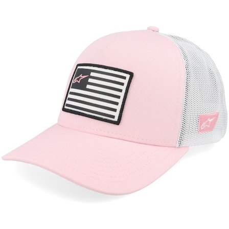 Alpinestars - Rose trucker Casquette - Flag Hat Pink/White A-Frame Trucker @ Hatstore