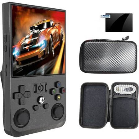 Uusin malli 2025 Uusi R36MAX Retro -käsikonsoli 2025, 4,0 tuuman IPS-näyttö Retro-pelikonsoli, 18000+ klassikkopeliä, Li