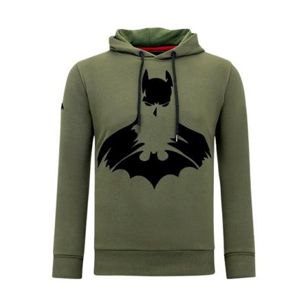Local Fanatic Huvtröja Batman grön, Herr Hood tröjor, Herr, Storlek: XL