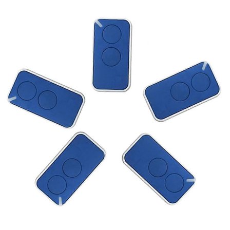 Universell Garageportsöppnare 433.92MHz 2-kanaler 5-pack
