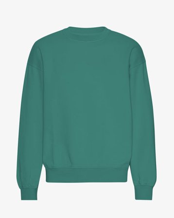 Organic Oversized Crew - Pine Green