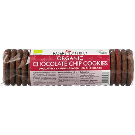 Madame Butterfly Chocolate Chip Cookies 250 g, Helse & Madvarer, Brød, Kiks & Kager, Kager