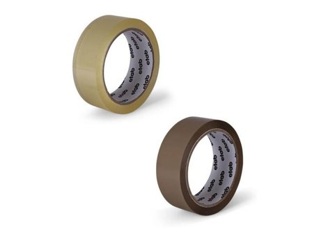 ETAB Packtejp PPA 50mmx66m klar - Lyreco - Emballage och lagerutrustning - Packtejper - Packtejp övriga