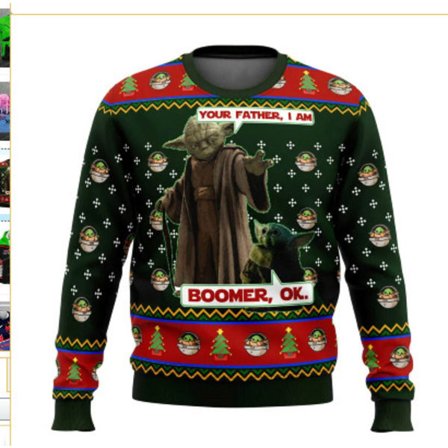 Julesweater, 3D Digital Print Crewneck Pullover - K26 - Størrelse 4XL