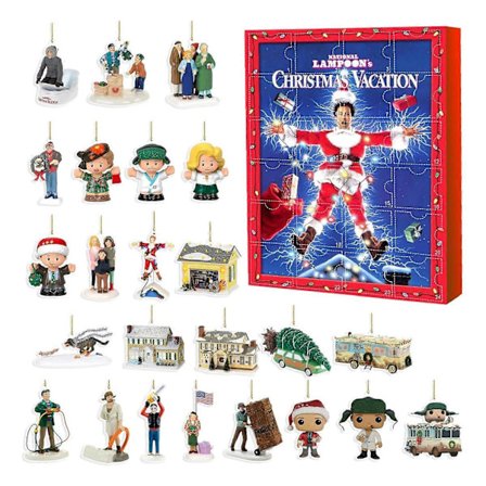 Julekalender 2025, National Lampoon's Christmas Vacation Gave til Barn og Voksne - 24 stk Akrylfigur Smykke