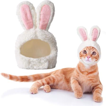Galaxy katt koselig antrekk, justerbar størrelse katt kanin kostyme, kanin?ron for påske cosplay