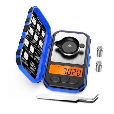 Digital Vekt Elektronisk Vekt 0.001G 50G-BLÅ 0.001G 50G-BLÅ