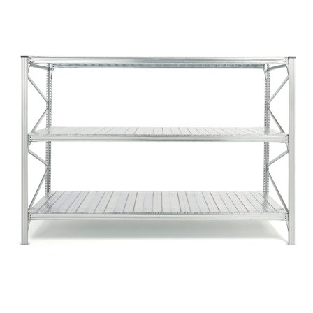 Universalställ grundsektion 2000x2776x600 mm med 3 st plåthyllor