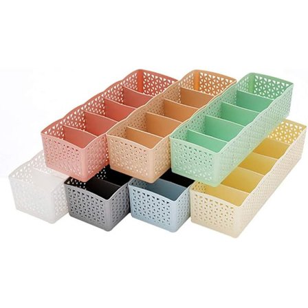 Lådorganisator för garderob, 7 delar