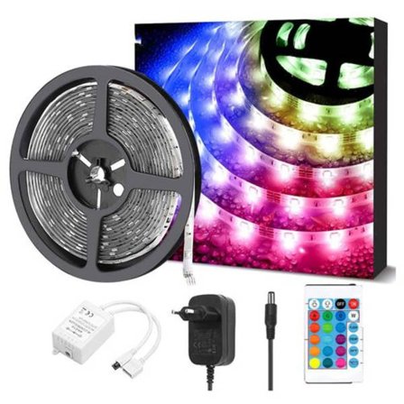LE LED-remsa, 10m (2x5m) LED-remsa, RGB-tejp, 5050 SMD 300 LED-remsor, LED