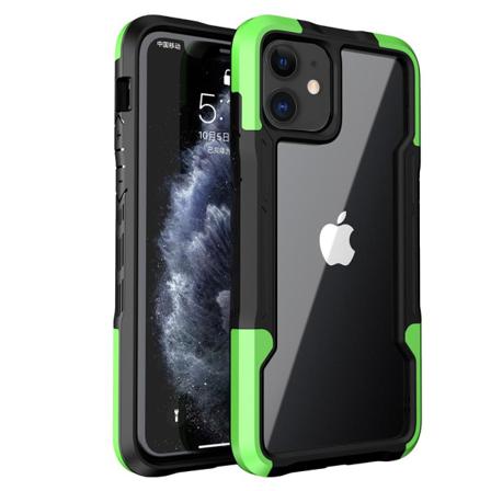 Iphone 12 - Stilsäkert Stötdämpande Skal Grön