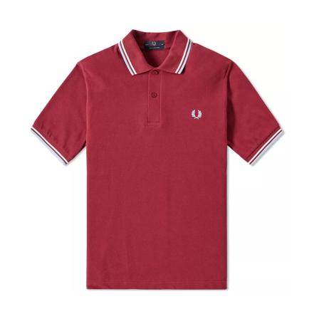 Fred Perry Original Twin Tipped Polo Rød, Herre, Størrelse: 3XS