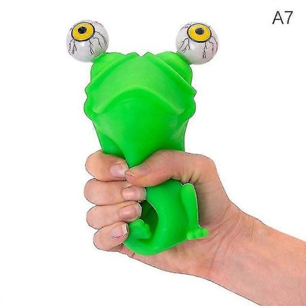 Squishy Stress Relief Legetøj, Sjovt Klemme Legetøj med Øjne der Popper Ud, Anti-Stress Fidget Legetøj til Voksne og Børn